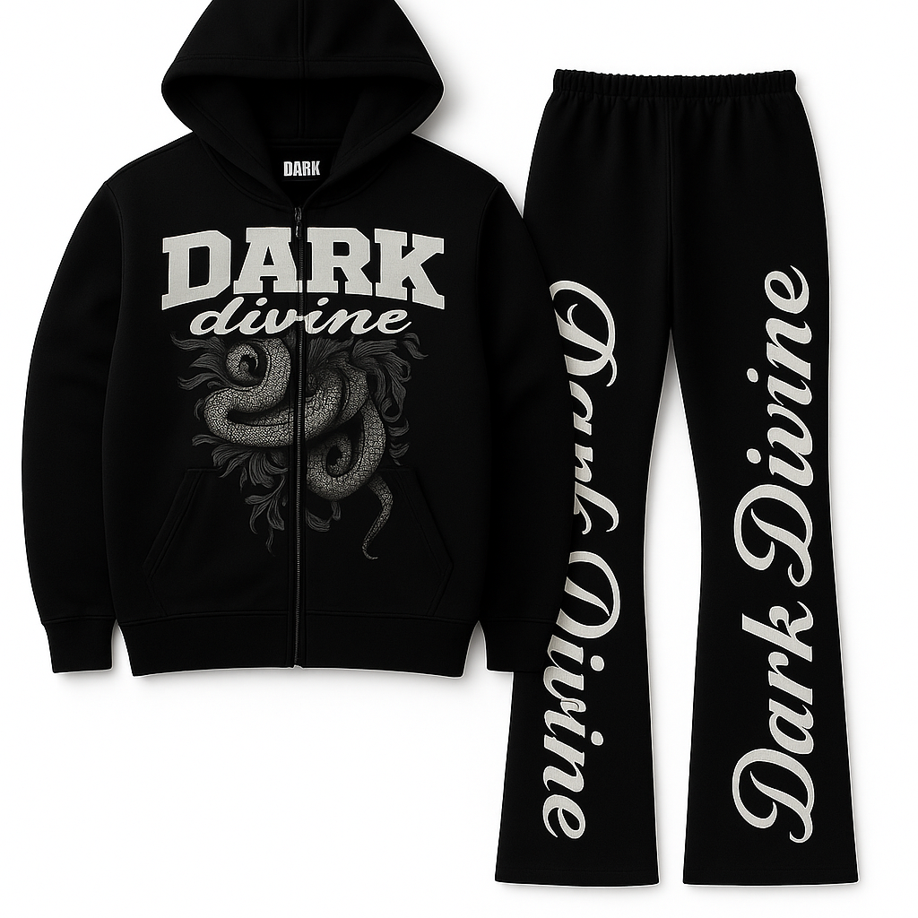 Dark Divine Stacked Sweatpants